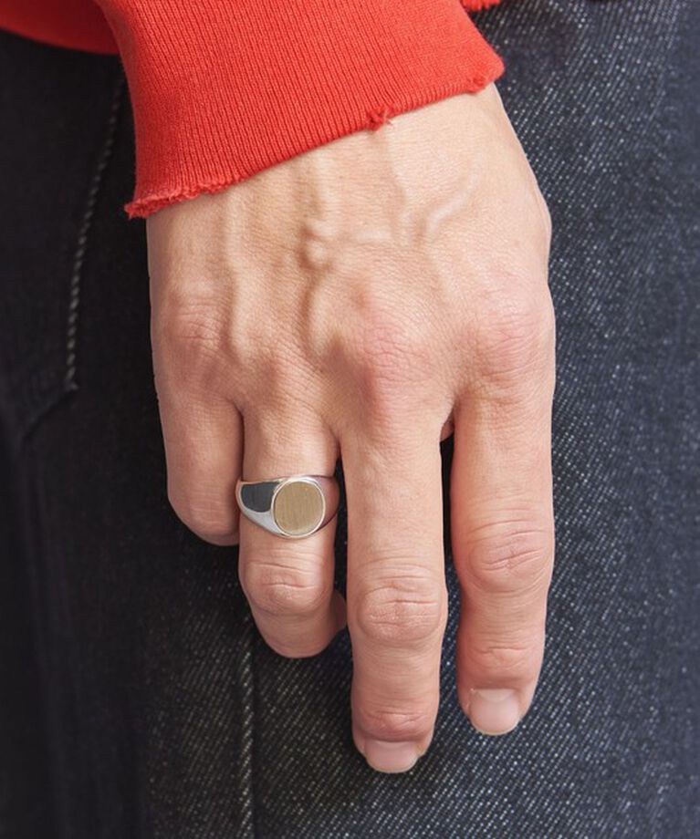 BEAUTY&YOUTH UNITED ARROWS「SILVER925 x BRASS シグネット リング」|リング|