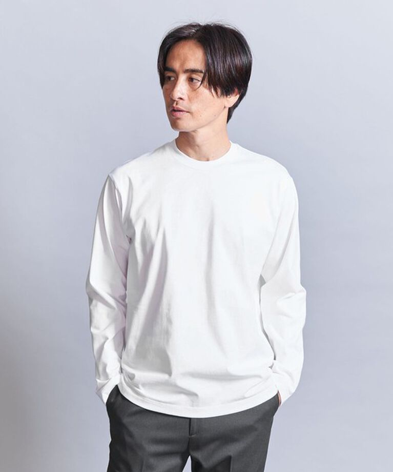BEAUTY&YOUTH UNITED ARROWS「ハイゲージ ガスコットン クルーネック ロングスリーブ カットソー」|Tシャツ・カットソー|