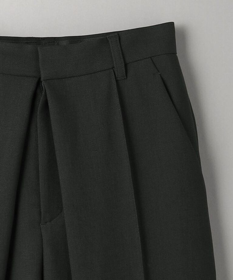 BEAUTY&YOUTH UNITED ARROWS「フロントタック ワイドパンツ」|チノ|