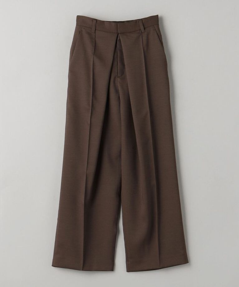 BEAUTY&YOUTH UNITED ARROWS「フロントタック ワイドパンツ」|チノ|