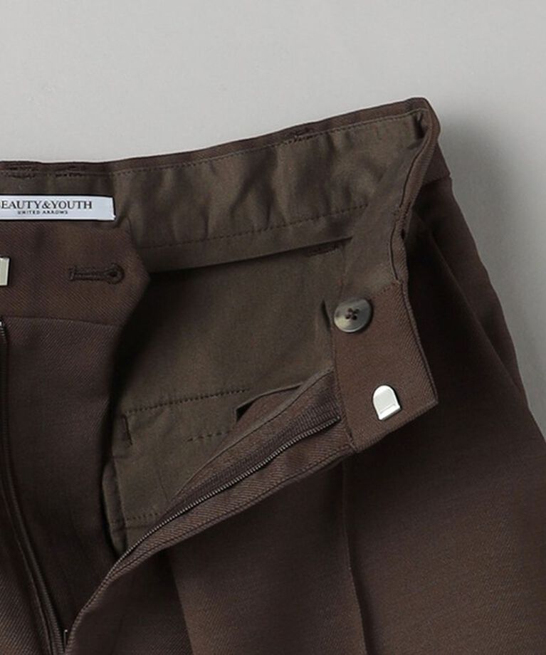 BEAUTY&YOUTH UNITED ARROWS「フロントタック ワイドパンツ」|チノ|