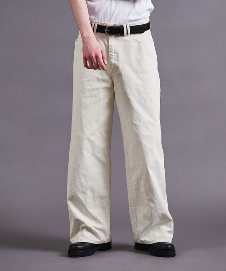 MONKEY TIME「ピグメント プリント ダック バギー パンツ」|チノ|OFF WHITE