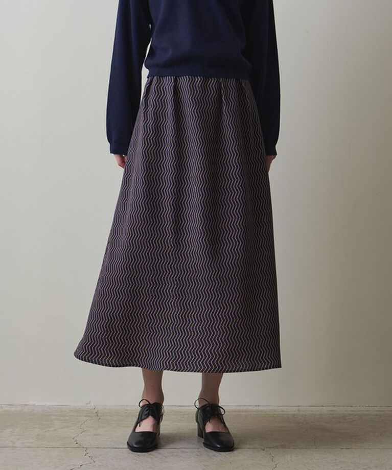 STEVEN ALAN「＜Steven Alan＞ジグザグ プリント スカート」|スカート|