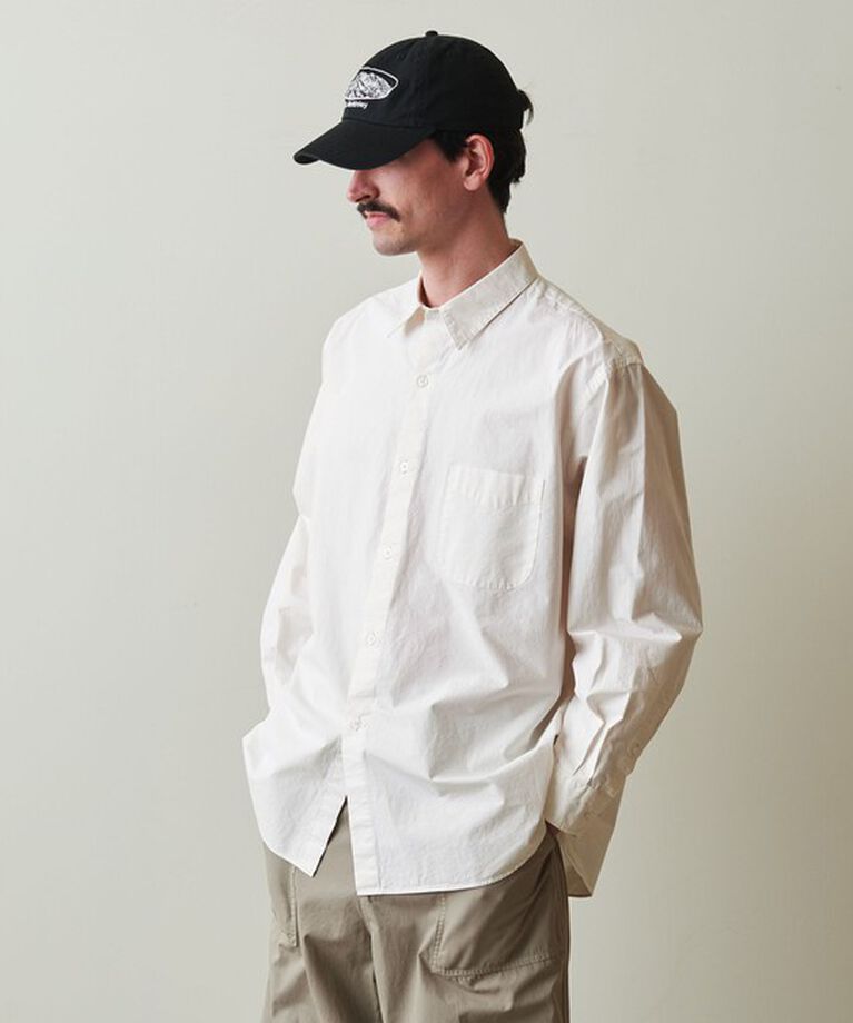 STEVEN ALAN「＜Steven Alan＞ ガーメントダイ ポプリン レギュラーカラー シャツ LOOSE」|シャツ・ブラウス|