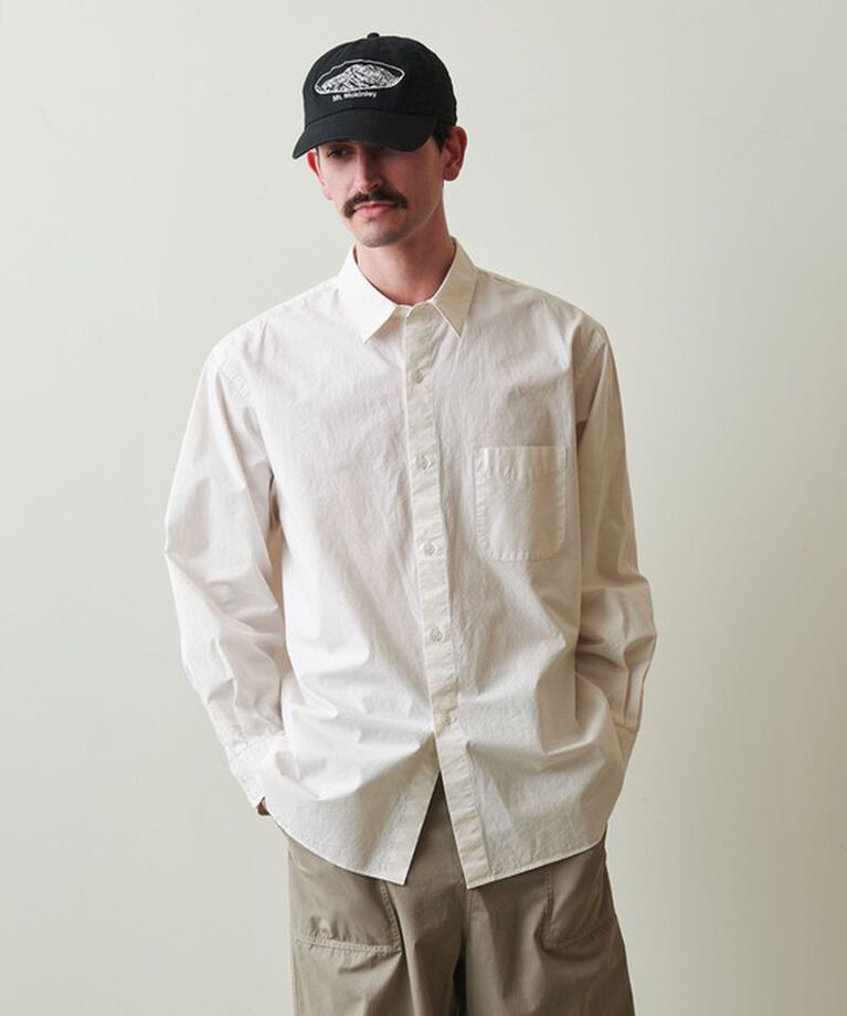 STEVEN ALAN「＜Steven Alan＞ ガーメントダイ ポプリン レギュラーカラー シャツ LOOSE」|シャツ・ブラウス|
