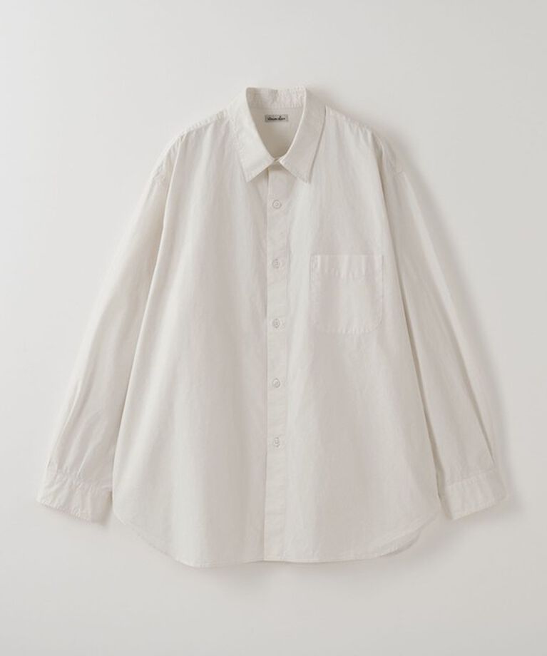 STEVEN ALAN「＜Steven Alan＞ ガーメントダイ ポプリン レギュラーカラー シャツ LOOSE」|シャツ・ブラウス|