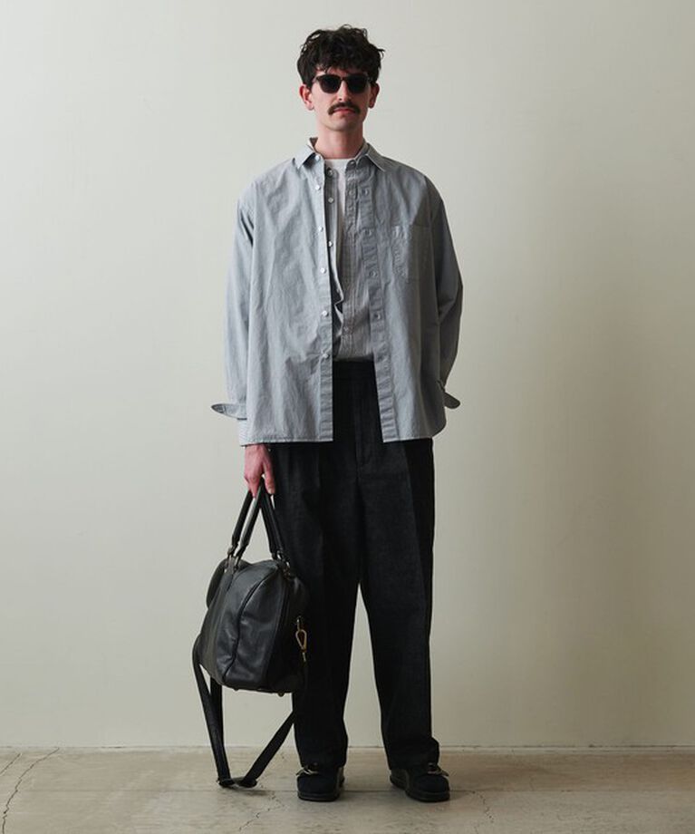 STEVEN ALAN「＜Steven Alan＞ ガーメントダイ ポプリン レギュラーカラー シャツ LOOSE」|シャツ・ブラウス|
