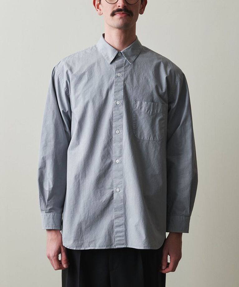 STEVEN ALAN「＜Steven Alan＞ ガーメントダイ ポプリン レギュラーカラー シャツ LOOSE」|シャツ・ブラウス|