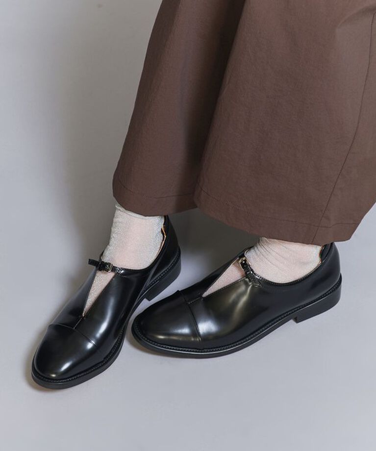 BEAUTY&YOUTH UNITED ARROWS「＜ARTESANOS＞レザーベルト スリット ローファー」|ローファー|BLACK
