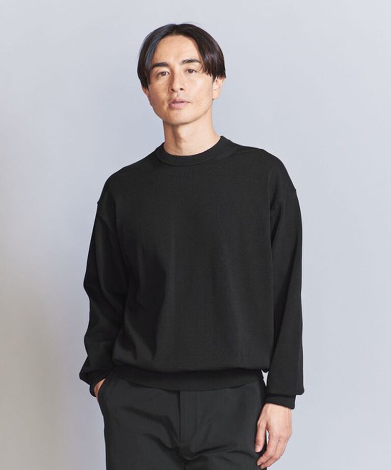 BEAUTY&YOUTH UNITED ARROWS「HI-LINE 3/90 ギザコットン クルーネック ニット」|ニット・セーター|