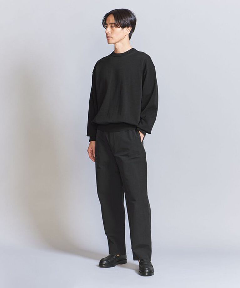 BEAUTY&YOUTH UNITED ARROWS「HI-LINE 3/90 ギザコットン クルーネック ニット」|ニット・セーター|