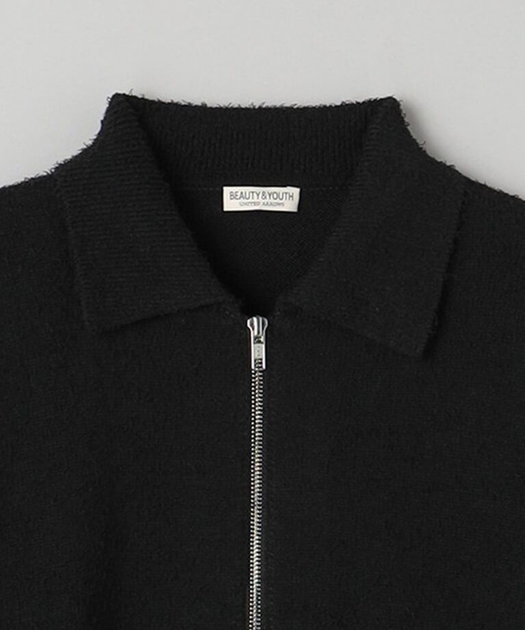 BEAUTY&YOUTH UNITED ARROWS「ツイスト ナッピング ジップ ジャケット ‐ウォッシャブル‐」|カーディガン|