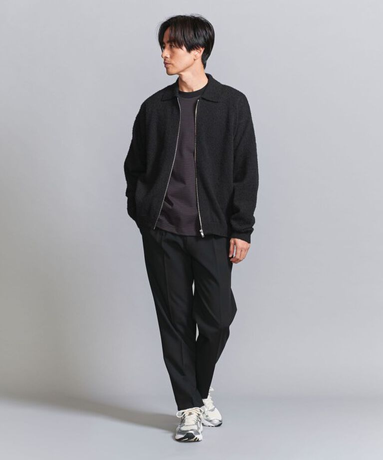 BEAUTY&YOUTH UNITED ARROWS「ツイスト ナッピング ジップ ジャケット ‐ウォッシャブル‐」|カーディガン|