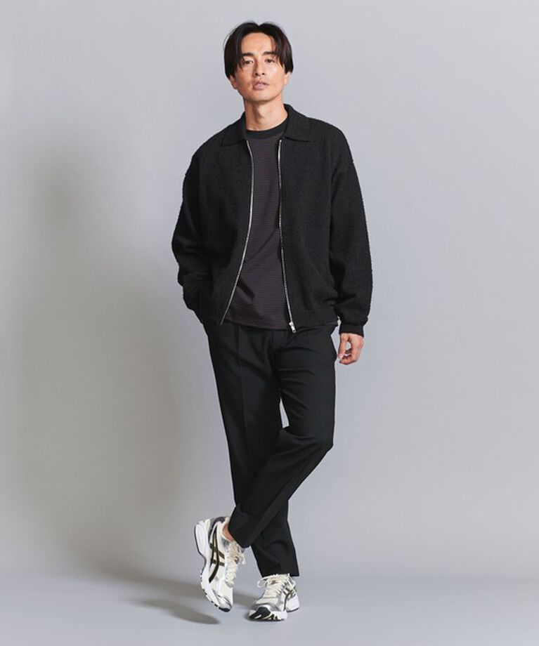 BEAUTY&YOUTH UNITED ARROWS「ツイスト ナッピング ジップ ジャケット ‐ウォッシャブル‐」|カーディガン|