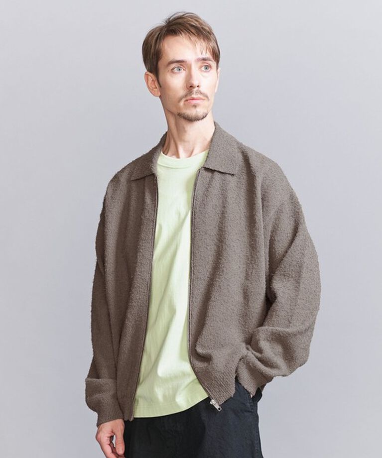 BEAUTY&YOUTH UNITED ARROWS「ツイスト ナッピング ジップ ジャケット ‐ウォッシャブル‐」|カーディガン|