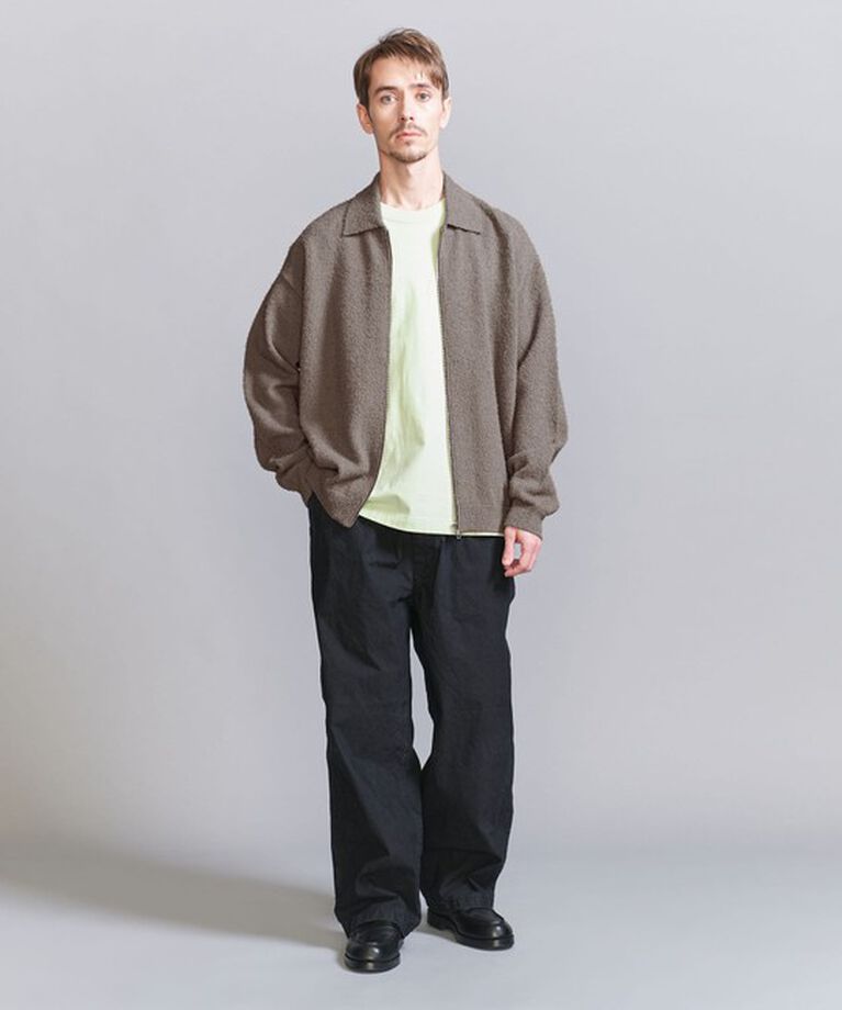 BEAUTY&YOUTH UNITED ARROWS「ツイスト ナッピング ジップ ジャケット ‐ウォッシャブル‐」|カーディガン|