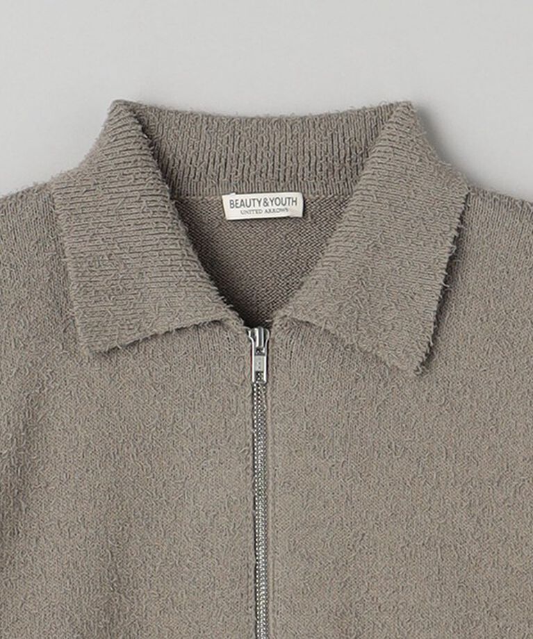 BEAUTY&YOUTH UNITED ARROWS「ツイスト ナッピング ジップ ジャケット ‐ウォッシャブル‐」|カーディガン|
