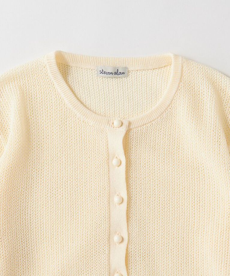 STEVEN ALAN「＜Steve Alan＞メッシュ ニット カーディガン」|カーディガン|