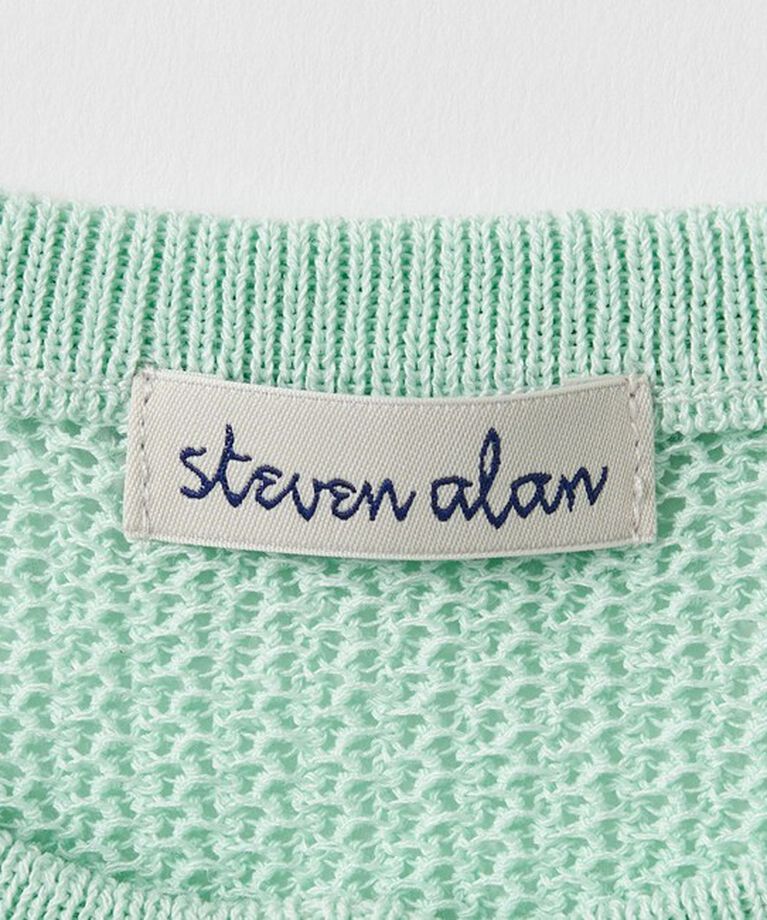 STEVEN ALAN「＜Steve Alan＞メッシュ ニット カーディガン」|カーディガン|