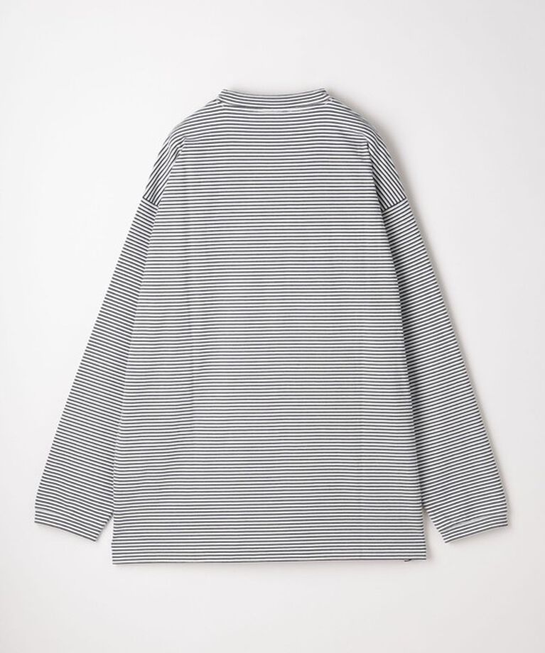 STEVEN ALAN「＜Steven Alan＞ オーガニックコットン ボーダー ロングスリーブ Tシャツ BOLD」|Tシャツ・カットソー|