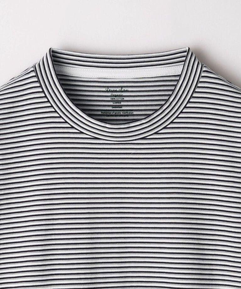 STEVEN ALAN「＜Steven Alan＞ オーガニックコットン ボーダー ロングスリーブ Tシャツ BOLD」|Tシャツ・カットソー|