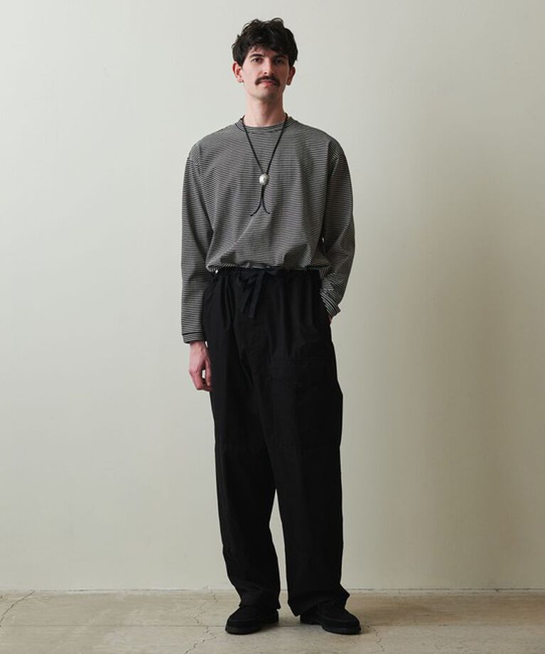 STEVEN ALAN「＜Steven Alan＞ オーガニックコットン ボーダー ロングスリーブ Tシャツ BOLD」|Tシャツ・カットソー|