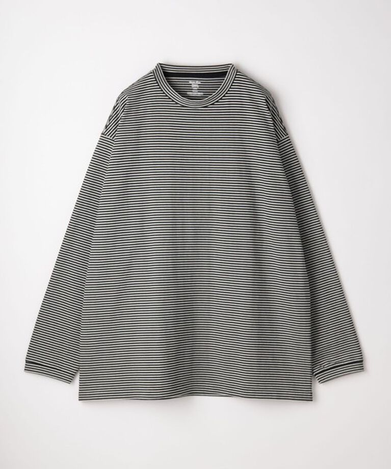 STEVEN ALAN「＜Steven Alan＞ オーガニックコットン ボーダー ロングスリーブ Tシャツ BOLD」|Tシャツ・カットソー|