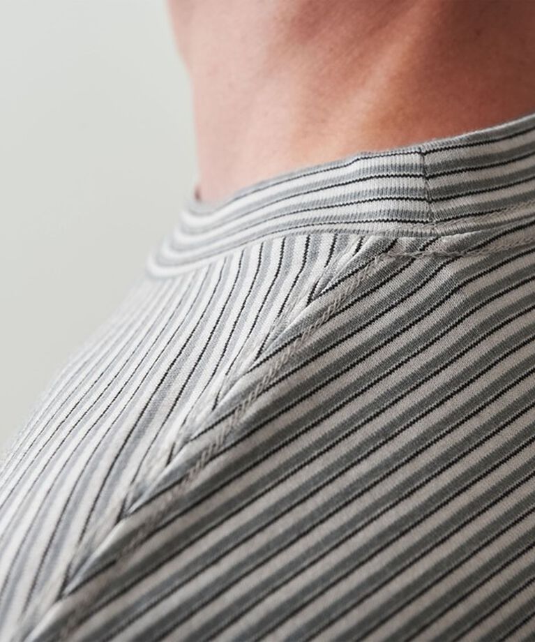 STEVEN ALAN「＜Steven Alan＞ オーガニックコットン ボーダー ロングスリーブ Tシャツ BOLD」|Tシャツ・カットソー|