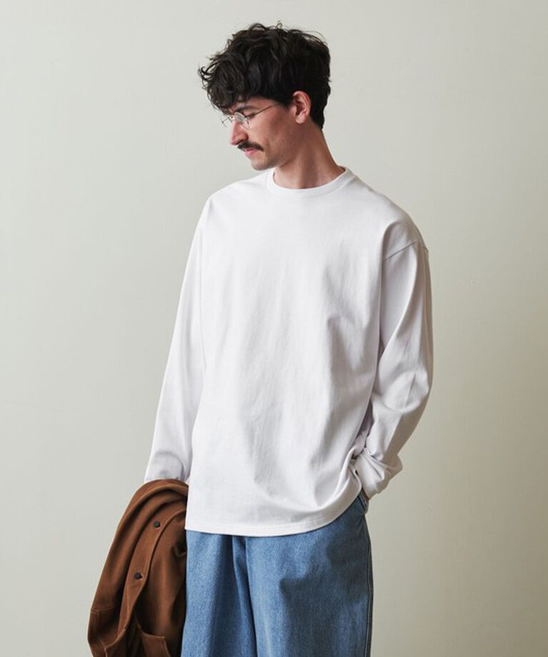 STEVEN ALAN「＜Steven Alan＞ オーガニックコットン ロングスリーブ Tシャツ BOLD」|Tシャツ・カットソー|