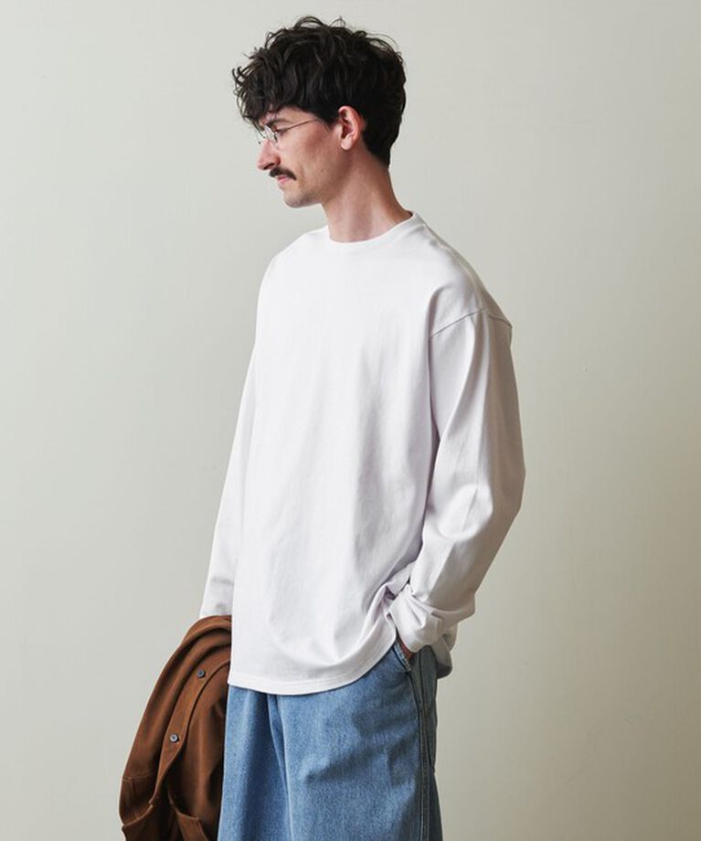 STEVEN ALAN「＜Steven Alan＞ オーガニックコットン ロングスリーブ Tシャツ BOLD」|Tシャツ・カットソー|