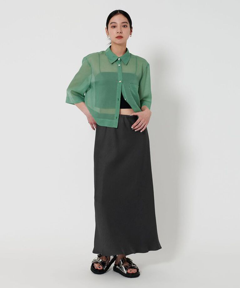 BEAUTY&YOUTH UNITED ARROWS「ポリエステルサテン マーメイドフレアスカート」|スカート|