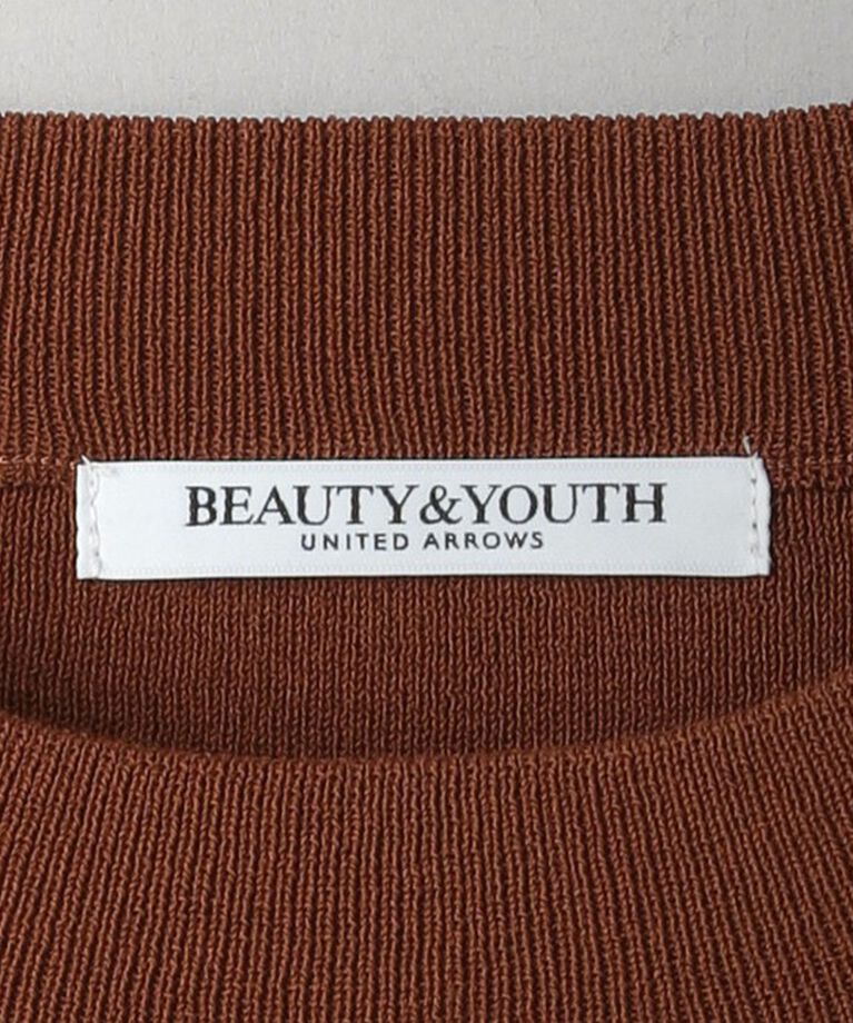 BEAUTY&YOUTH UNITED ARROWS「ハーフスリーブ ニットプルオーバー -ウォッシャブル-」|ニット・セーター|