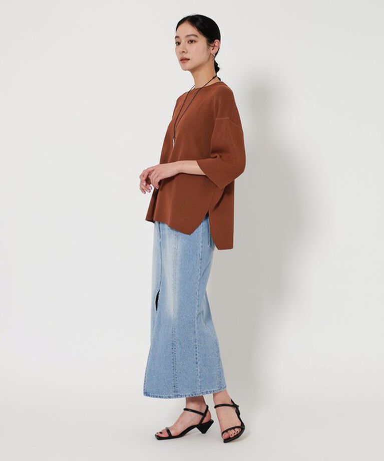 BEAUTY&YOUTH UNITED ARROWS「ハーフスリーブ ニットプルオーバー -ウォッシャブル-」|ニット・セーター|