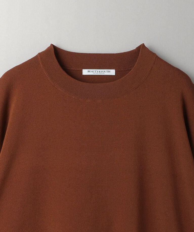 BEAUTY&YOUTH UNITED ARROWS「ハーフスリーブ ニットプルオーバー -ウォッシャブル-」|ニット・セーター|