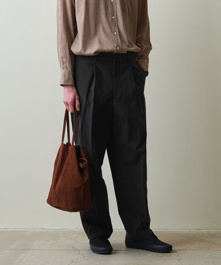 STEVEN ALAN「＜Steven Alan＞ ナイロン オックス アウト ワンプリーツ スラックス」|スラックス|