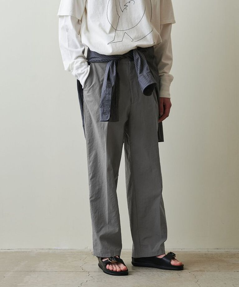 STEVEN ALAN「＜Steven Alan＞ ナイロン オックス アウト ワンプリーツ スラックス」|スラックス|
