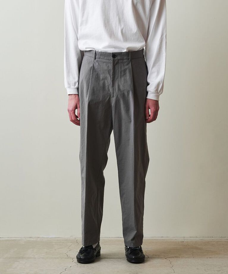 STEVEN ALAN「＜Steven Alan＞ ナイロン オックス アウト ワンプリーツ スラックス」|スラックス|