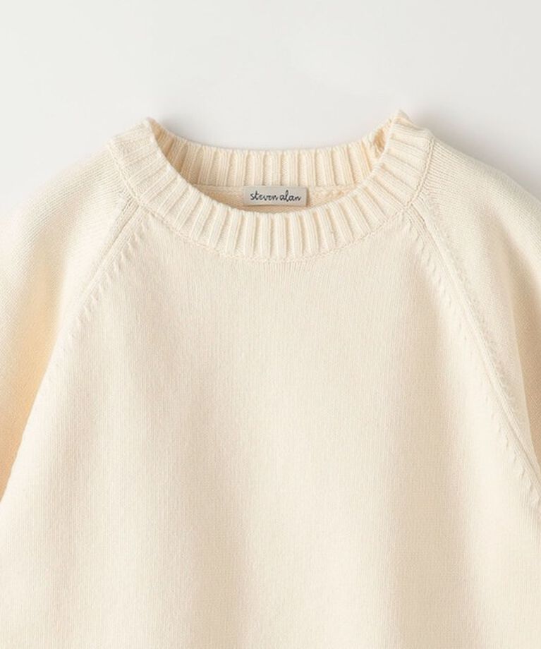 STEVEN ALAN「＜Steven Alan＞テープヤーン ハーフスリーブ ニット」|ニット・セーター|
