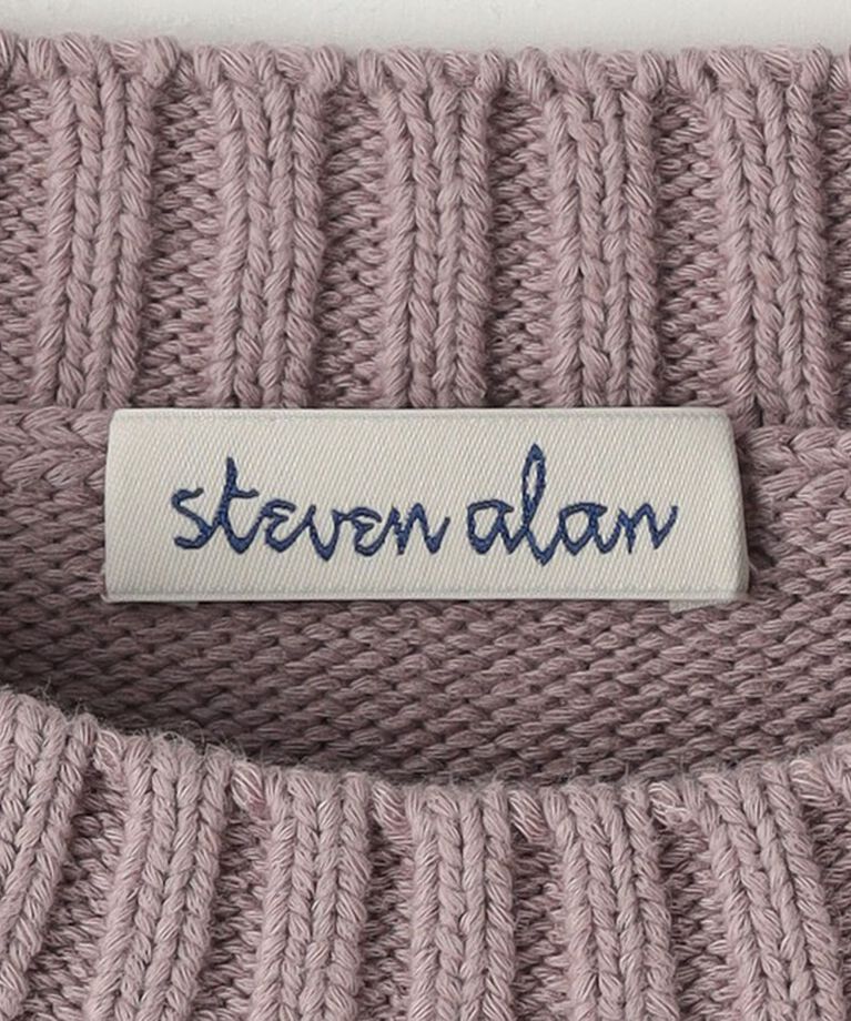 STEVEN ALAN「＜Steven Alan＞テープヤーン ハーフスリーブ ニット」|ニット・セーター|
