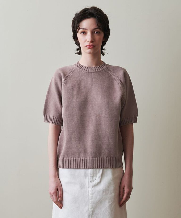 STEVEN ALAN「＜Steven Alan＞テープヤーン ハーフスリーブ ニット」|ニット・セーター|