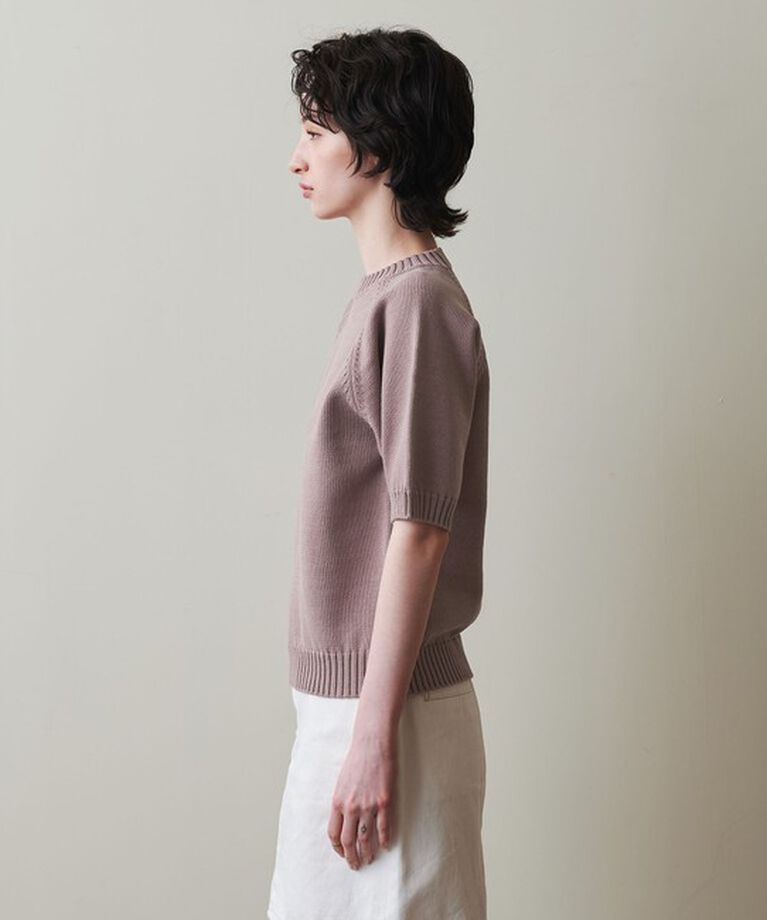 STEVEN ALAN「＜Steven Alan＞テープヤーン ハーフスリーブ ニット」|ニット・セーター|