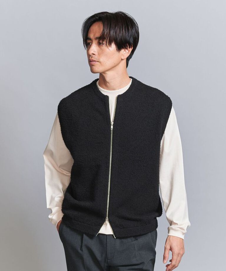 BEAUTY&YOUTH UNITED ARROWS「ツイスト ナッピング ベスト」|カーディガン|
