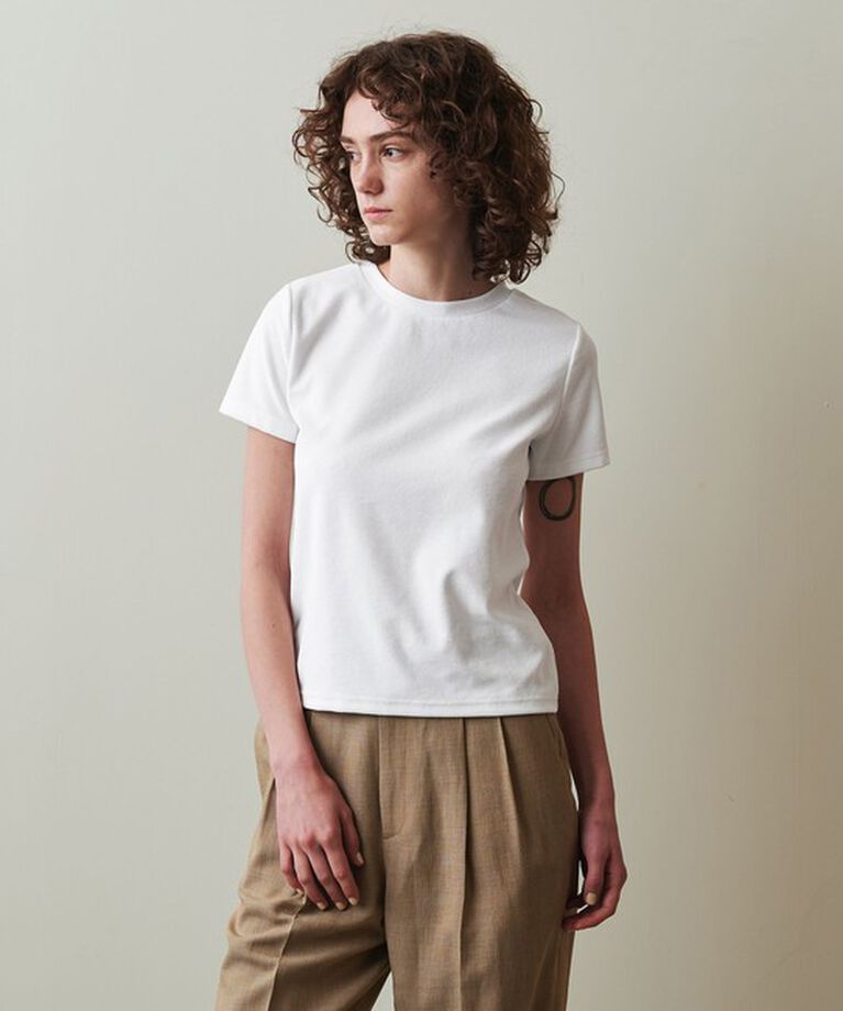 STEVEN ALAN「＜Steven Alan＞パイル ショートスリーブ Tシャツ」|Tシャツ・カットソー|WHITE