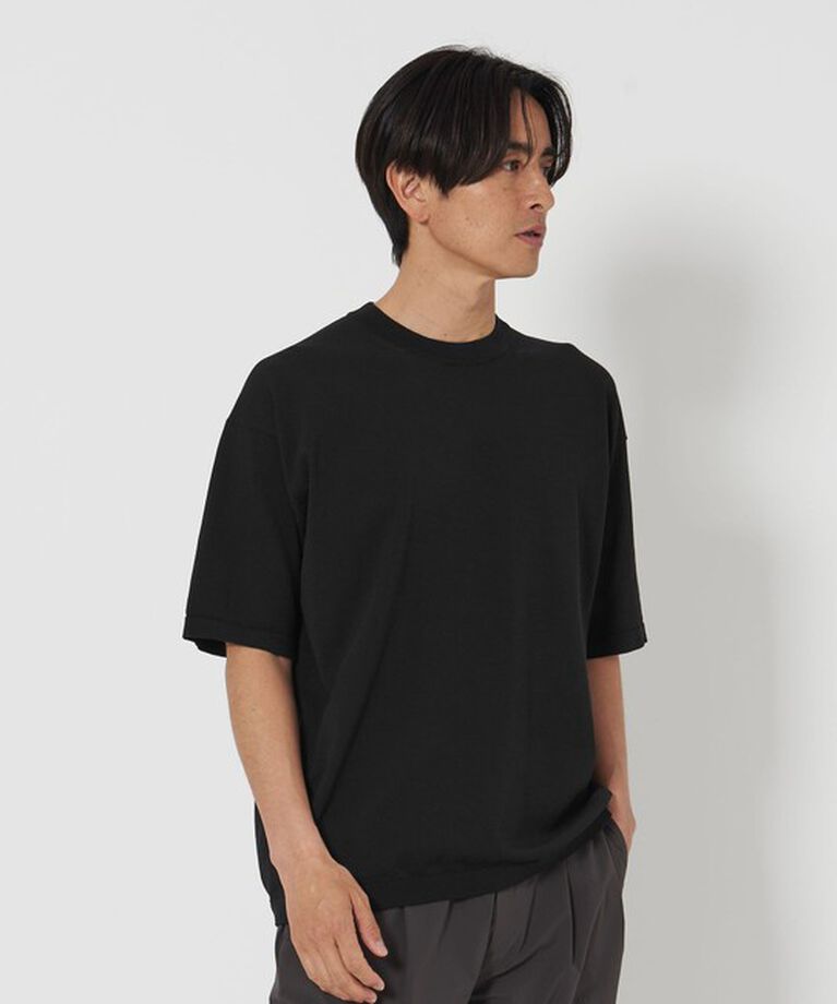 BEAUTY&YOUTH UNITED ARROWS「デオドラント  ニットTシャツ -抗菌・防臭 ウォッシャブル-」|ニット・セーター|