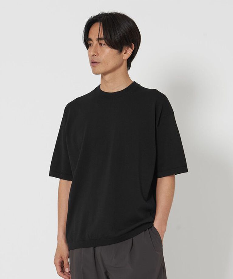BEAUTY&YOUTH UNITED ARROWS「デオドラント  ニットTシャツ -抗菌・防臭 ウォッシャブル-」|ニット・セーター|