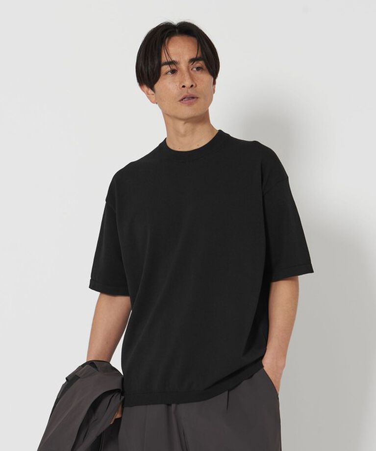 BEAUTY&YOUTH UNITED ARROWS「デオドラント  ニットTシャツ -抗菌・防臭 ウォッシャブル-」|ニット・セーター|