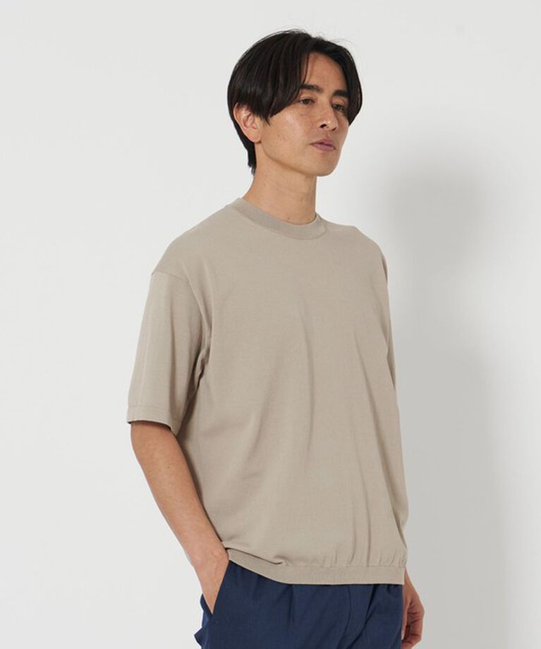BEAUTY&YOUTH UNITED ARROWS「デオドラント  ニットTシャツ -抗菌・防臭 ウォッシャブル-」|ニット・セーター|
