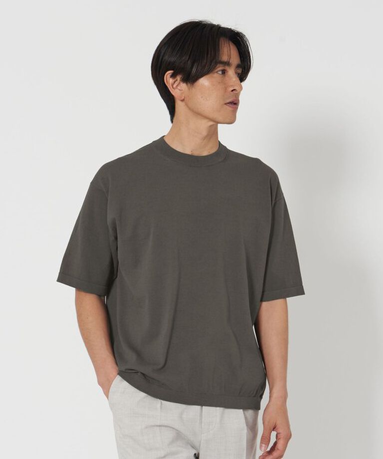 BEAUTY&YOUTH UNITED ARROWS「デオドラント  ニットTシャツ -抗菌・防臭 ウォッシャブル-」|ニット・セーター|