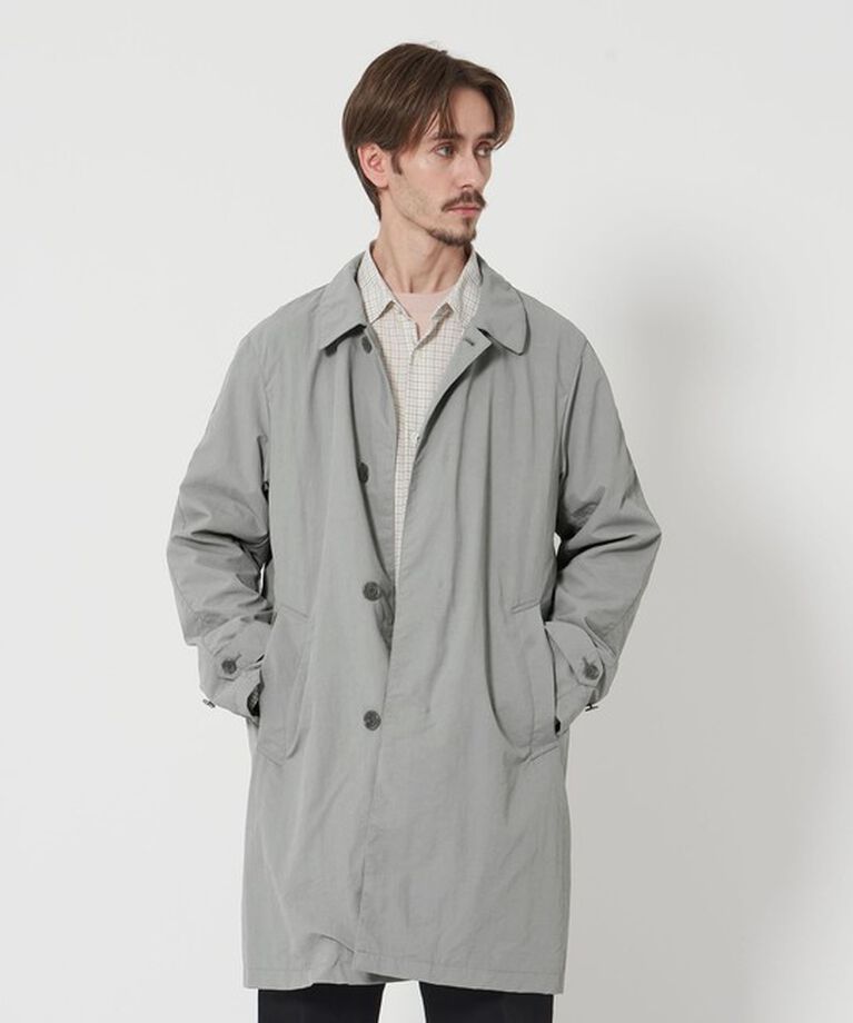 BEAUTY&YOUTH UNITED ARROWS「PERTEX ナイロン バルマカーン コート‐撥水機能‐」|ステンカラーコート|MD.GRAY