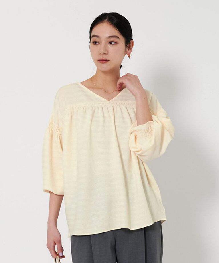 BEAUTY&YOUTH UNITED ARROWS「【WEB限定】フクレジャガード プルオーバー -2WAY-」|Tシャツ・カットソー|OFF WHITE